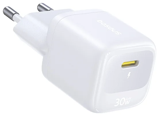 Адаптер питания Baseus FN22 1C 30W EU Moon White (E0123101) 2