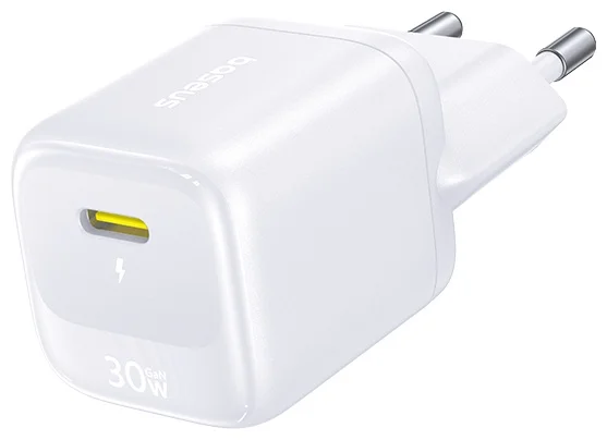 Адаптер питания Baseus FN22 1C 30W EU Moon White (E0123101) 3