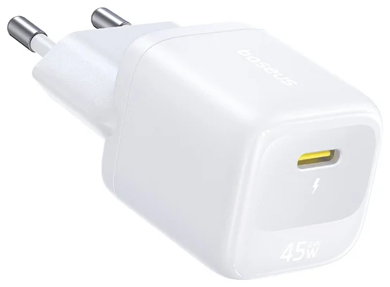 Адаптер питания Baseus FN22 1C 45W EU Moon White (E0123301) 2